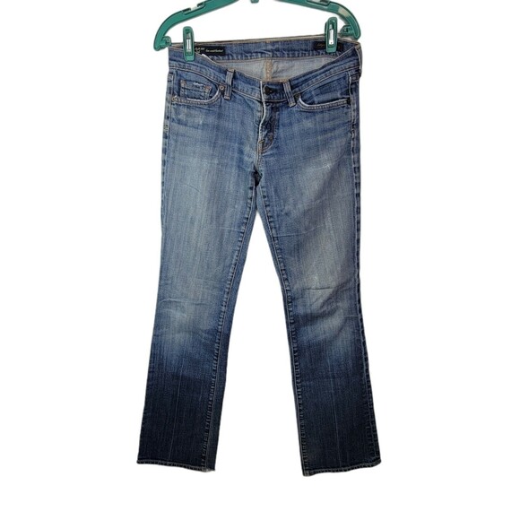 Citizens of Humanity Boot Cut Kelly‎ Jeans 29  Stretch Low Boot Distressed - Picture 3 of 10